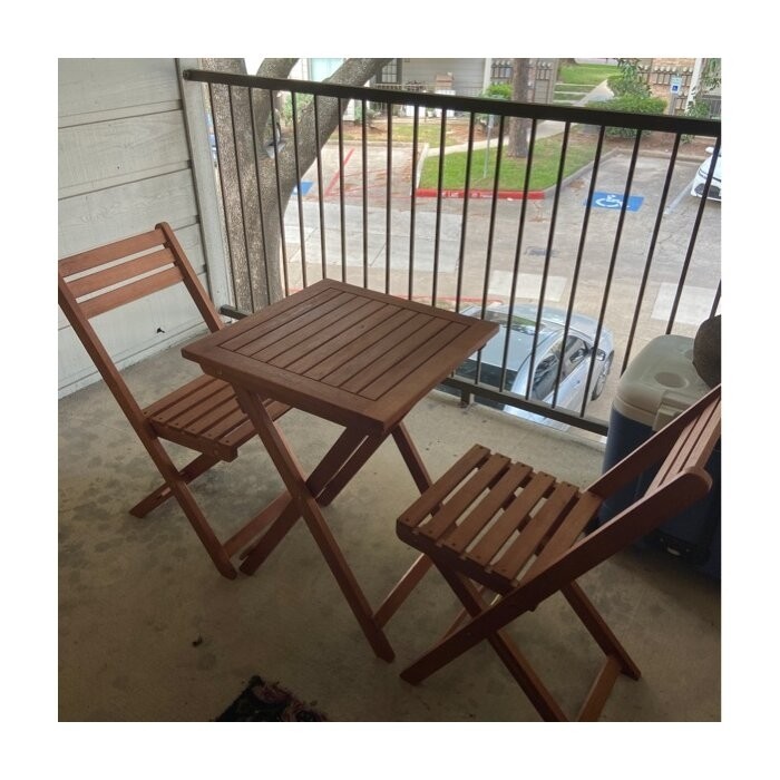 Altenwald Square 2 - Person 20'' Long Bistro Set