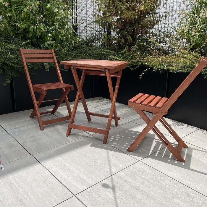 Altenwald Square 2 - Person 20'' Long Bistro Set