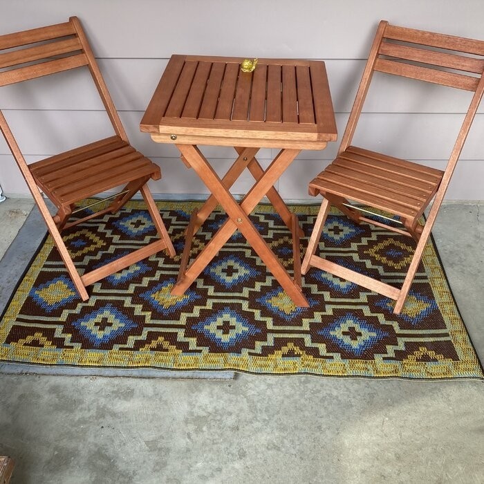 Altenwald Square 2 - Person 20'' Long Bistro Set