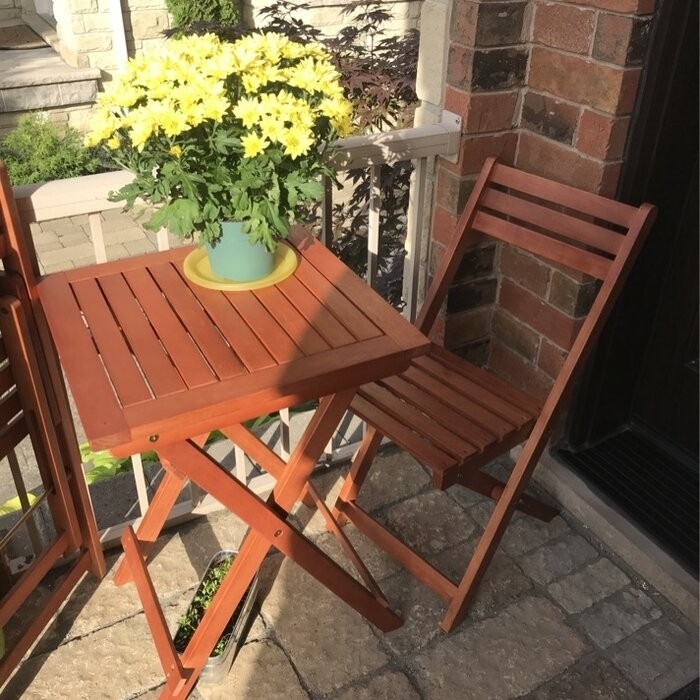 Altenwald Square 2 - Person 20'' Long Bistro Set