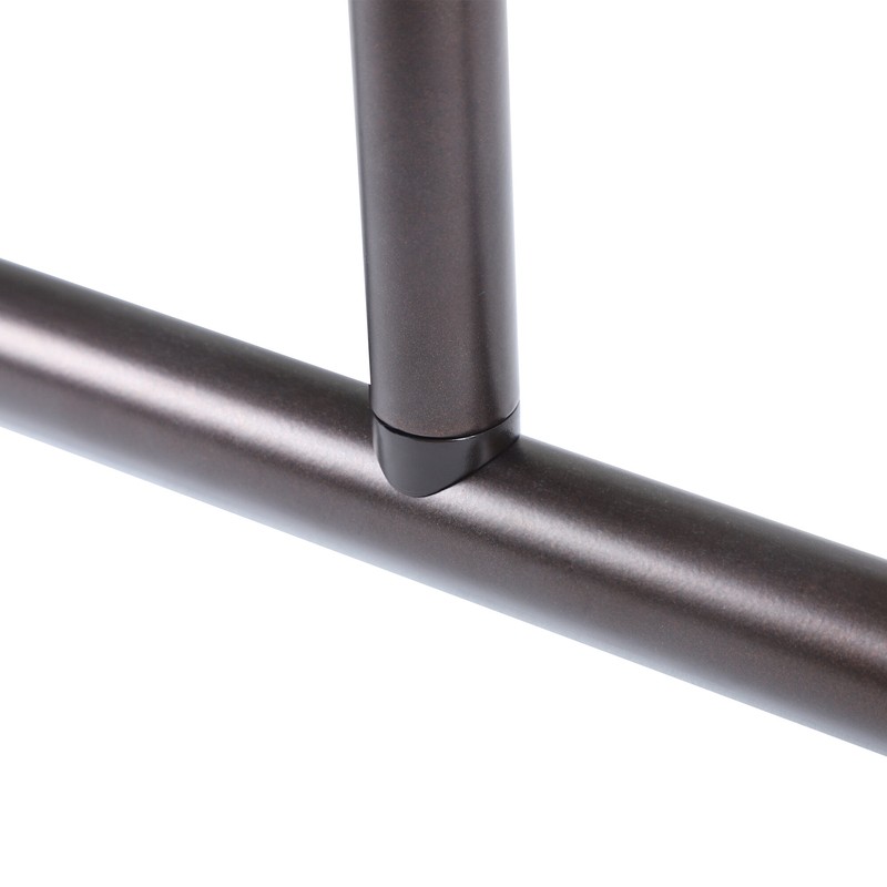 Aluminum 60" D-Shape Fixed Shower Curtain Rod