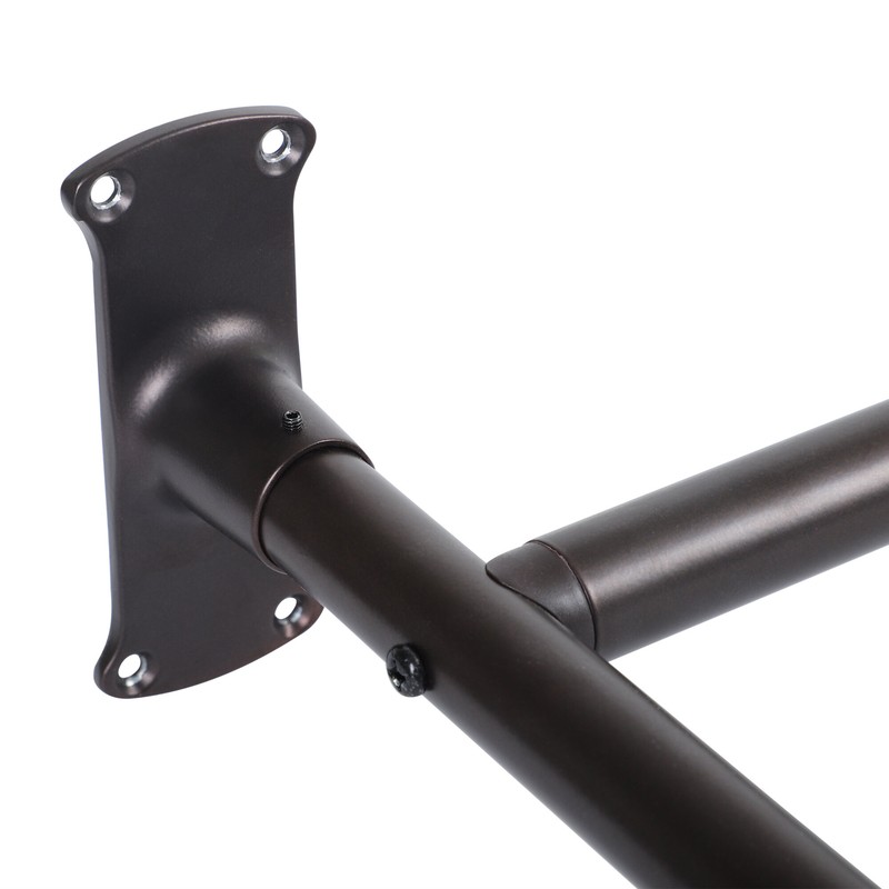 Aluminum 60" D-Shape Fixed Shower Curtain Rod