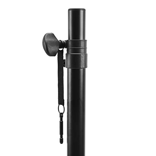 Amazon Basics Adjustable Speaker Stand - 4.1 to 6.6-Foot, Steel & XLR Male to Female Microphone Cable - 25 Feet, Black