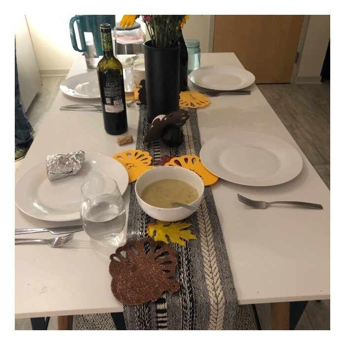 Amundson Striped 100% Cotton Table Runner