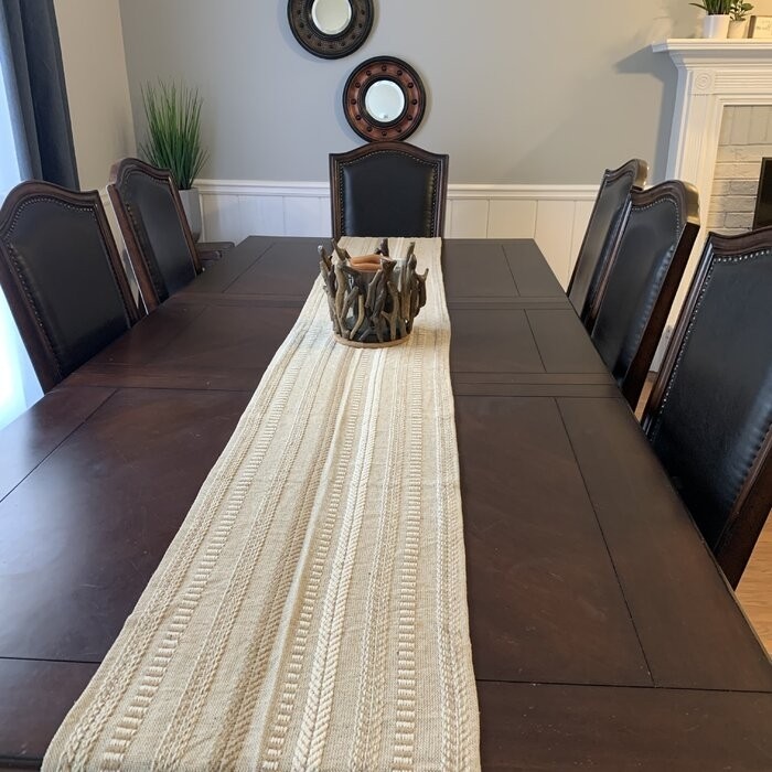 Amundson Striped 100% Cotton Table Runner