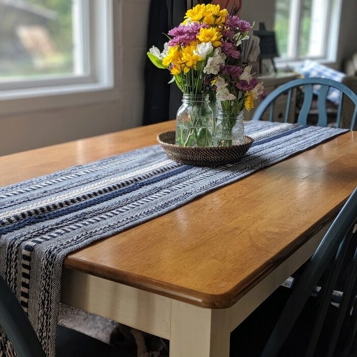 Amundson Striped 100% Cotton Table Runner
