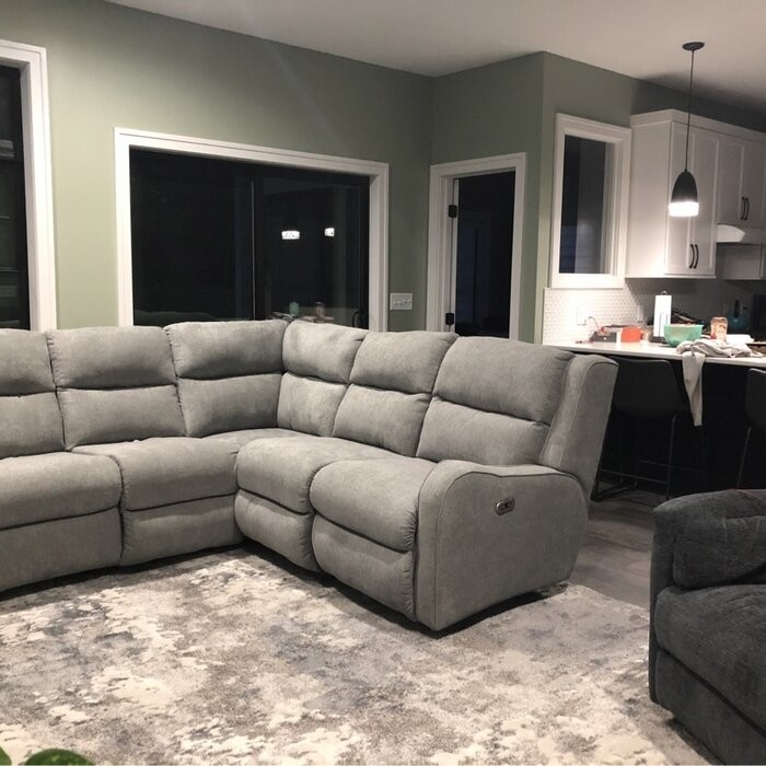Angele 94" Wide Symmetrical Reclining Corner Sectional