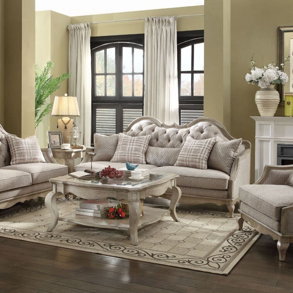 Antique Style French Country Sofa