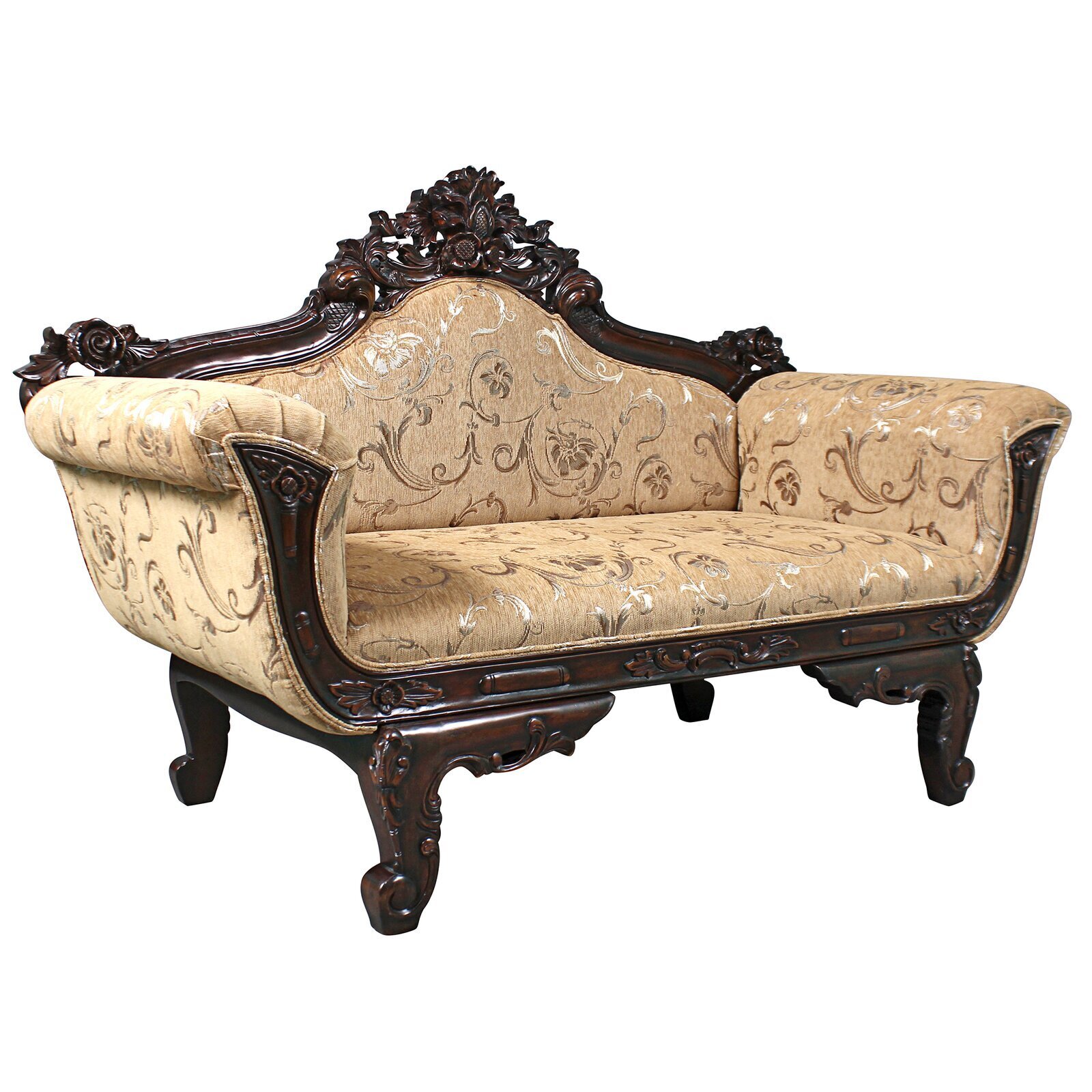 Antique Victorian Styled Camel Back Sofa 