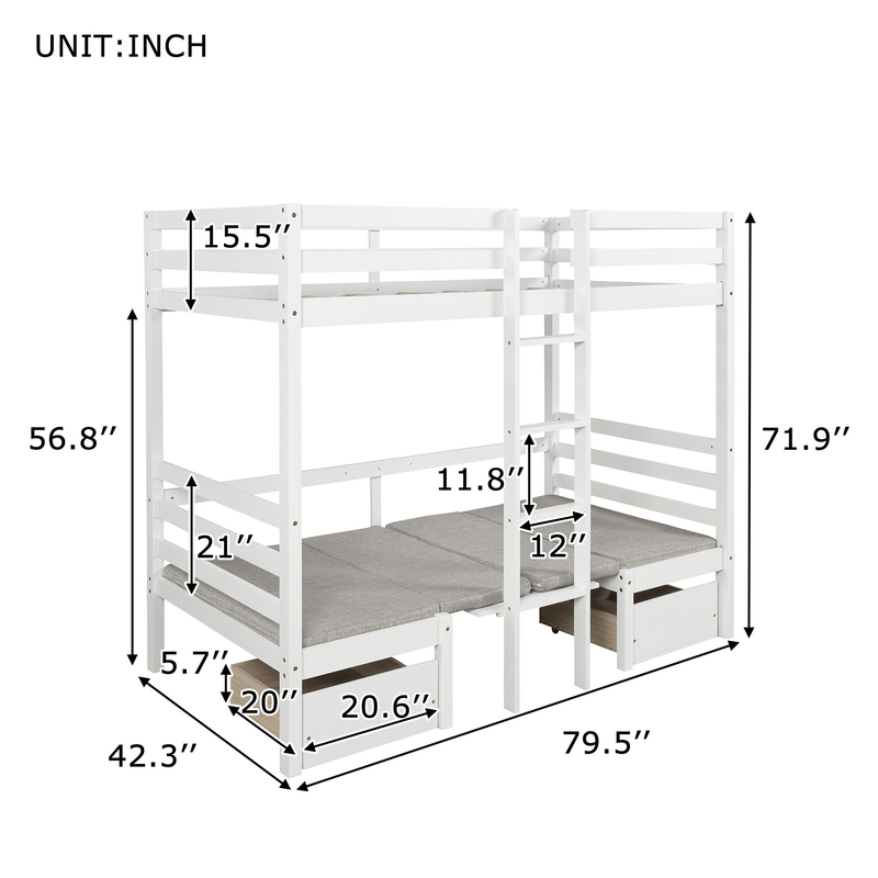 Bunk Bed With Desk Under - Ideas on Foter