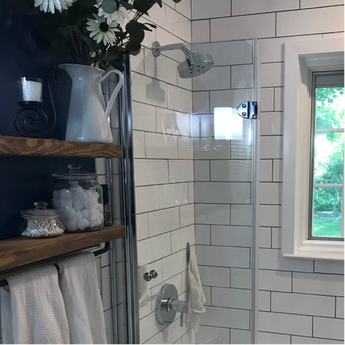 Aqua Fold 36" W x 58" H Folding Semi-Frameless Tub Door