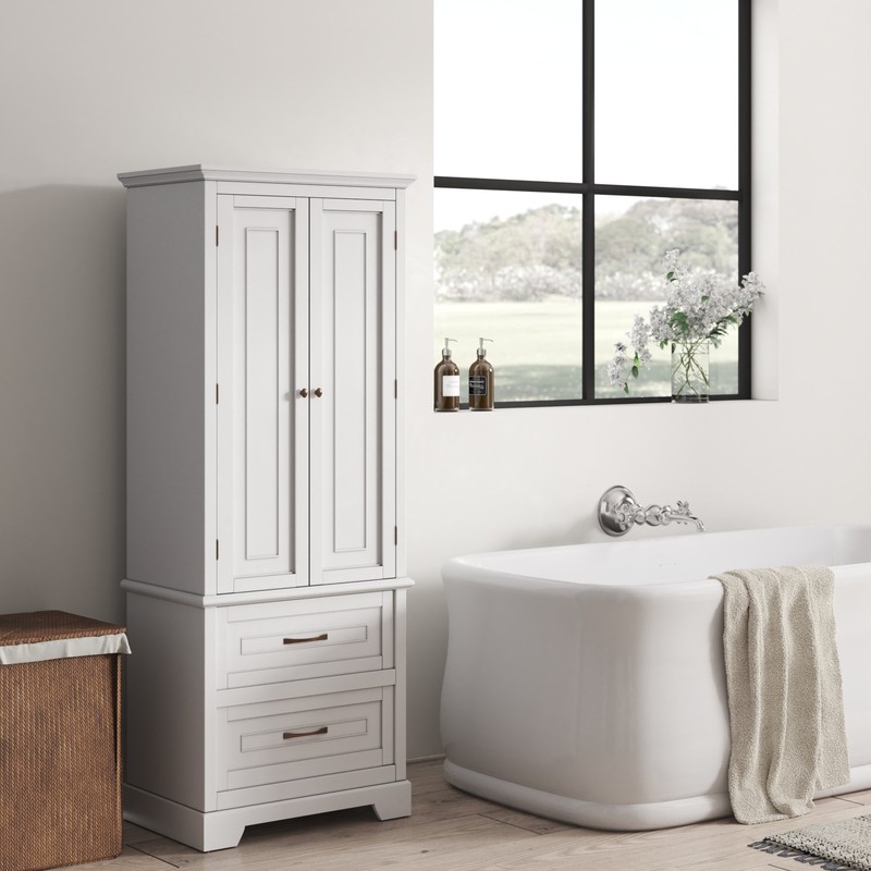Arapahoe 24'' W x 62.25'' H x 16'' D Linen Cabinet