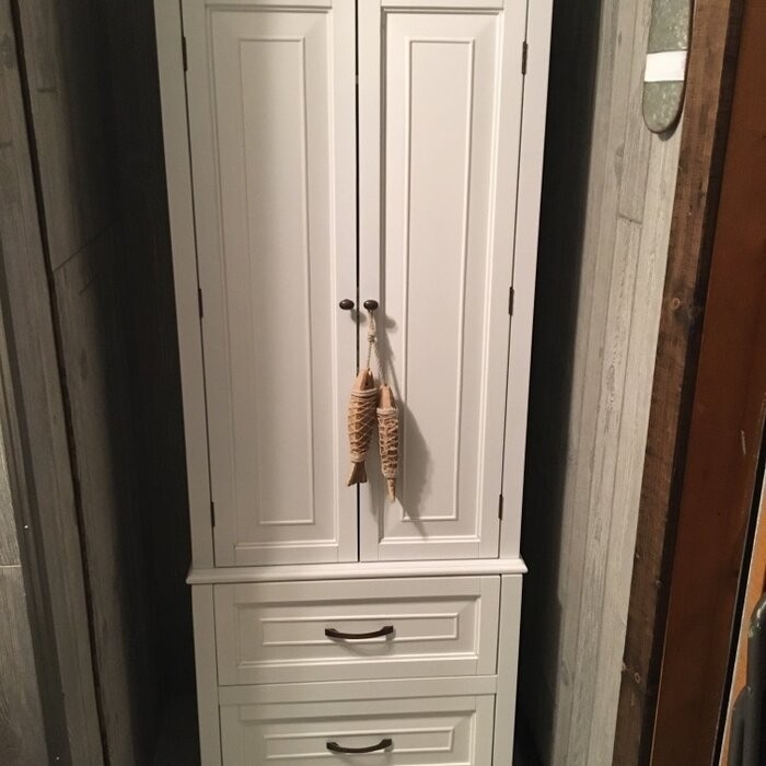 Arapahoe 24'' W x 62.25'' H x 16'' D Linen Cabinet