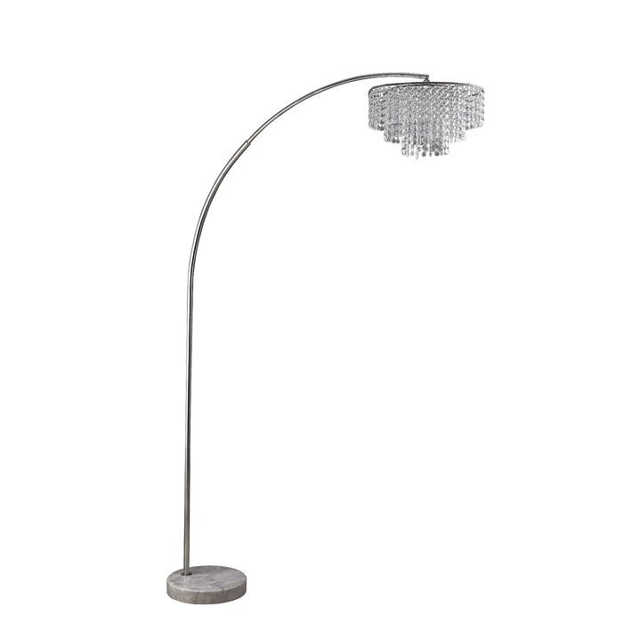 Arched Crystal Chandelier Floor Lamp