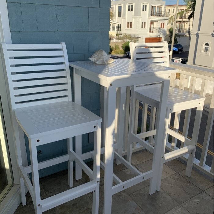 Arrihanna Square 2 - Person 24'' Long Bar Height Dining Set