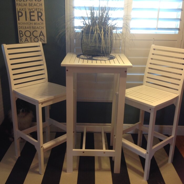 Arrihanna Square 2 - Person 24'' Long Bar Height Dining Set