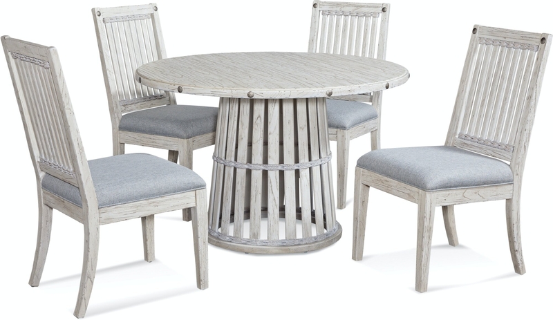 Artisan Landing Cedar Solid Wood Pedestal Dining Table