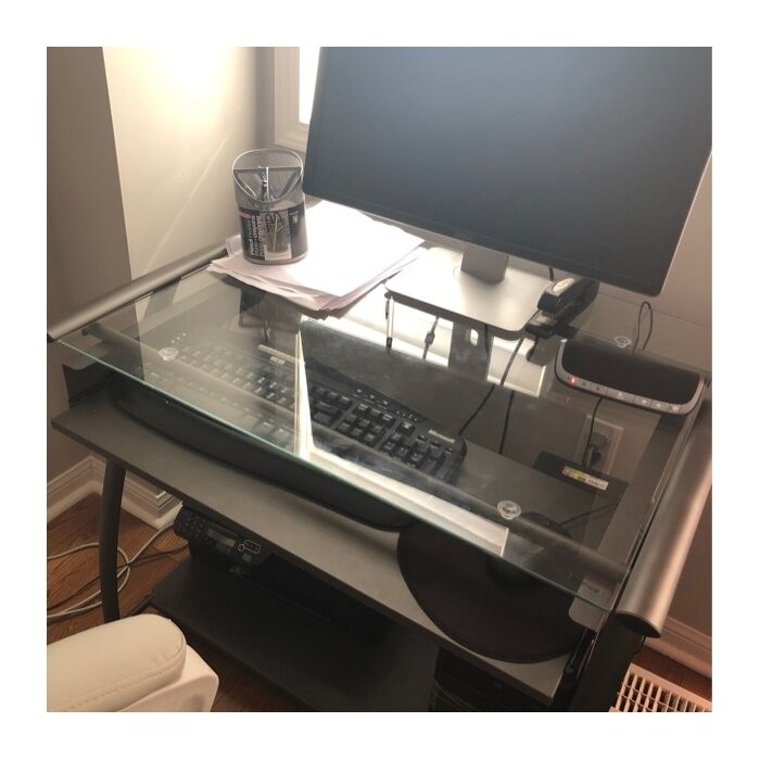 Baillargeon Pewter Computer Desk
