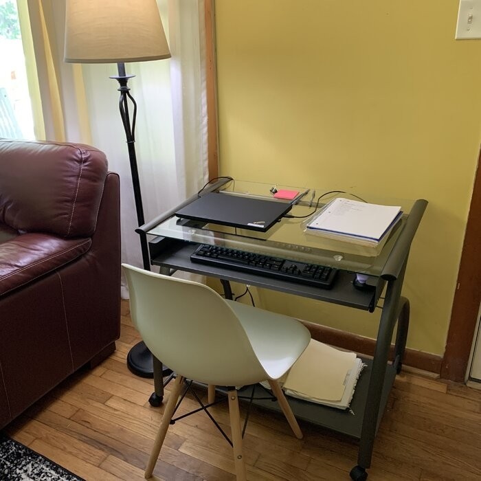 Baillargeon Pewter Computer Desk