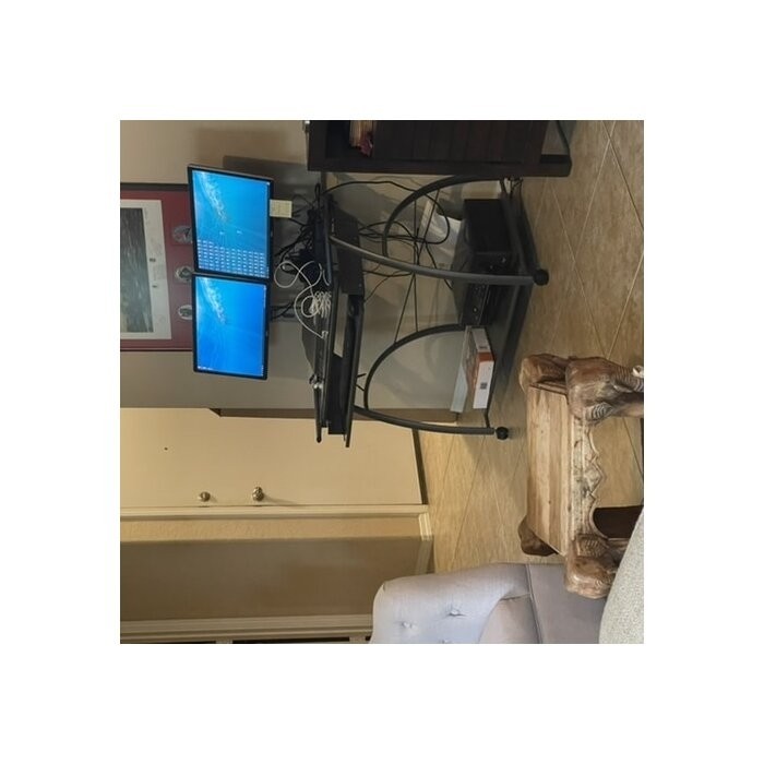 Baillargeon Pewter Computer Desk