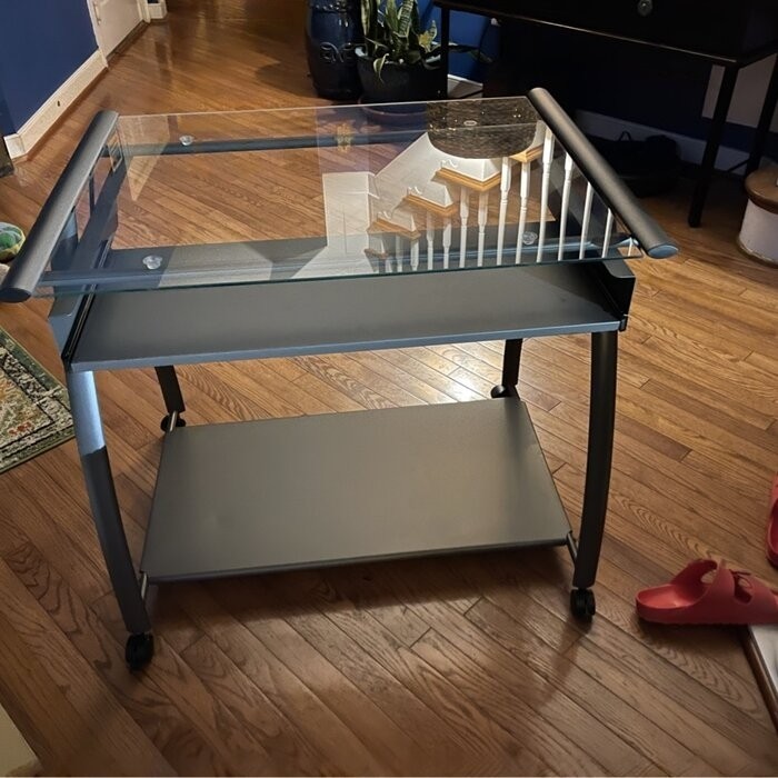 Baillargeon Pewter Computer Desk