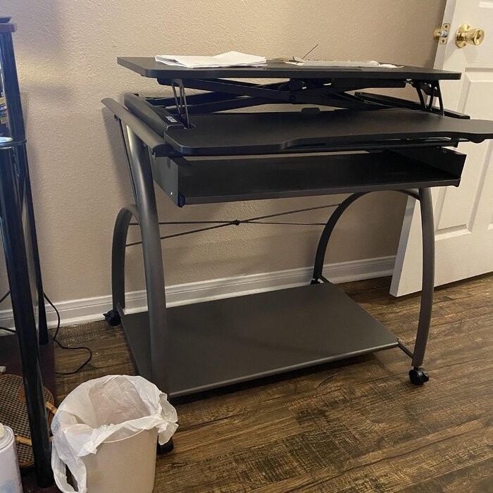Baillargeon Pewter Computer Desk