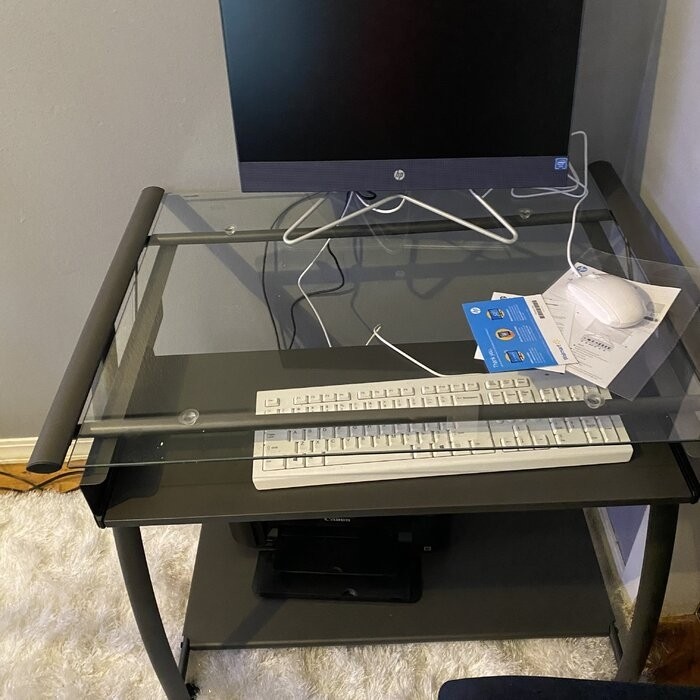 Baillargeon Pewter Computer Desk