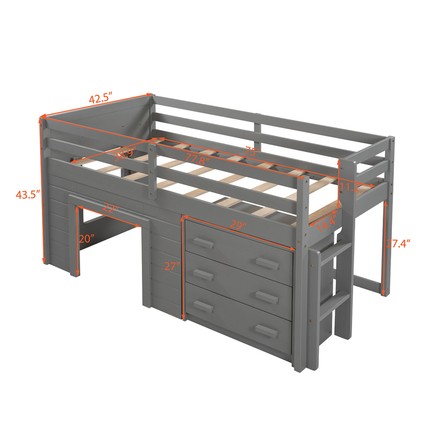 Loft Bed With Dresser Underneath - Ideas on Foter