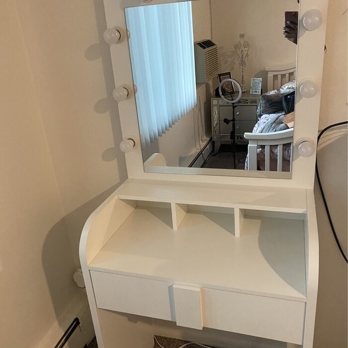 Baldon 27.6'' Wide Vanity with Mirror