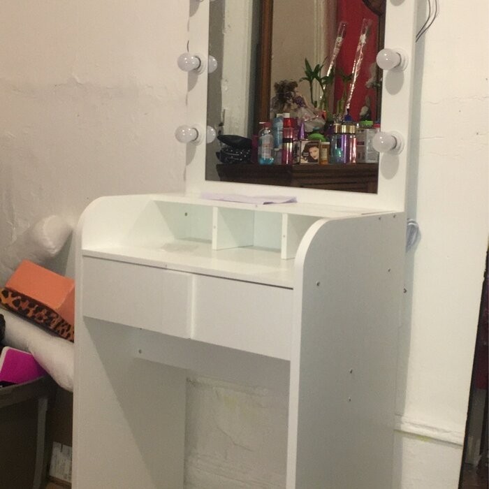 Baldon 27.6'' Wide Vanity with Mirror