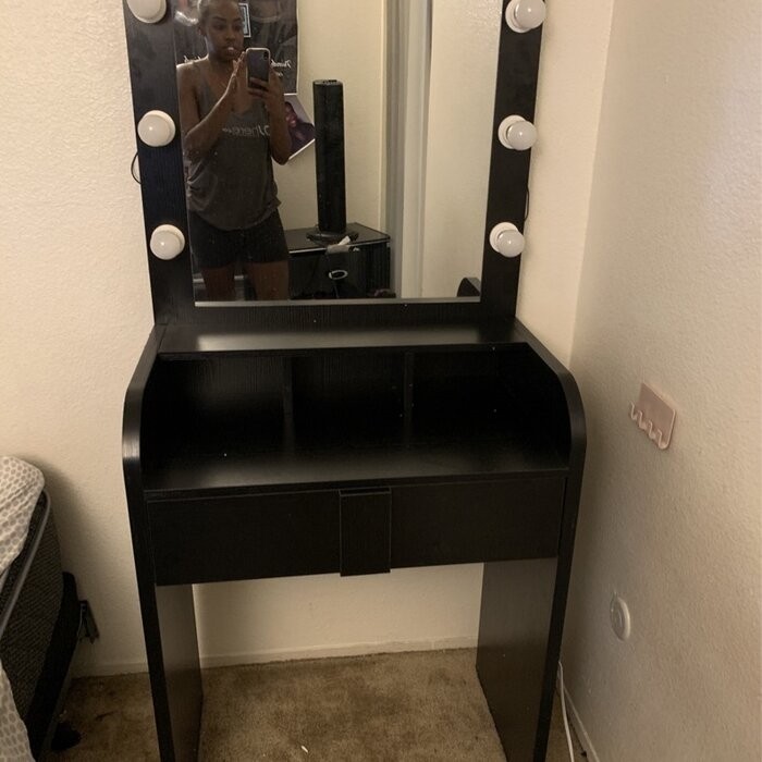 Baldon 27.6'' Wide Vanity with Mirror