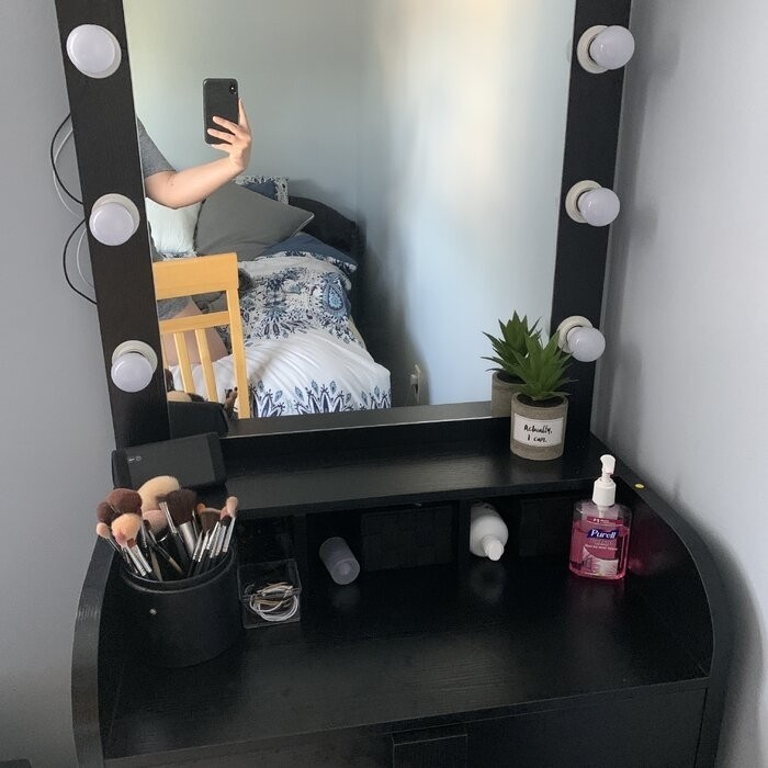 Baldon 27.6'' Wide Vanity with Mirror