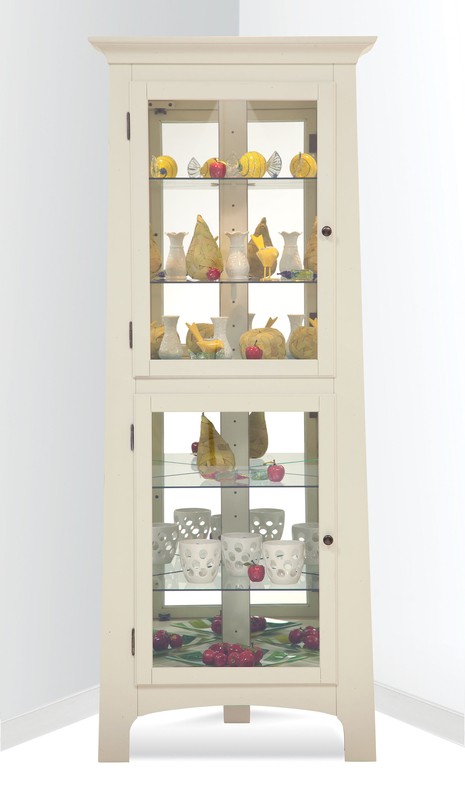 Bankston 27.25'' Wide Mirrored Back Display Stand with Lighting