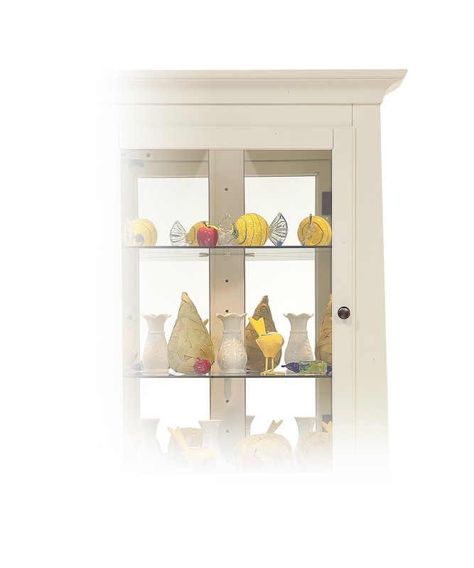 Bankston 27.25'' Wide Mirrored Back Display Stand with Lighting