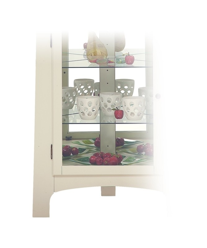 Bankston 27.25'' Wide Mirrored Back Display Stand with Lighting