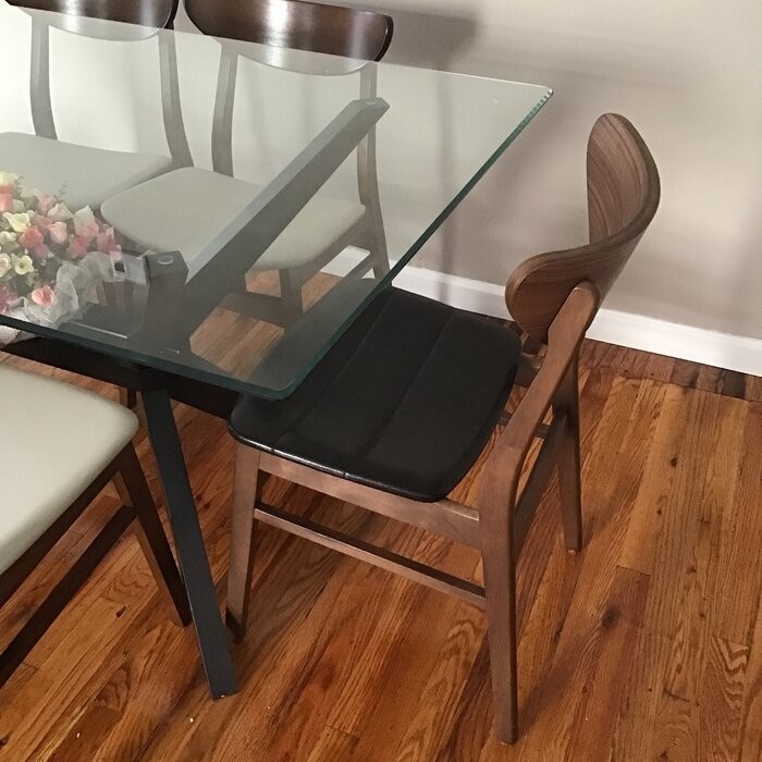 Barros Slat Back Side Chair in Natural Walnut