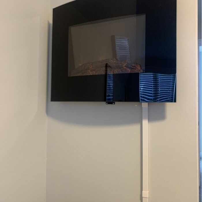 Bartow 25.5'' W Surface Wall Mounted Electric Fireplace