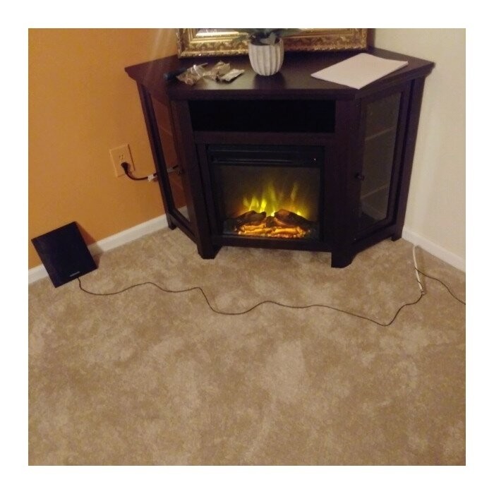 Bartow 25.5'' W Surface Wall Mounted Electric Fireplace