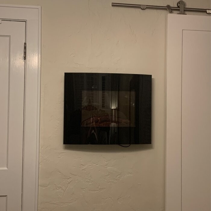 Bartow 25.5'' W Surface Wall Mounted Electric Fireplace