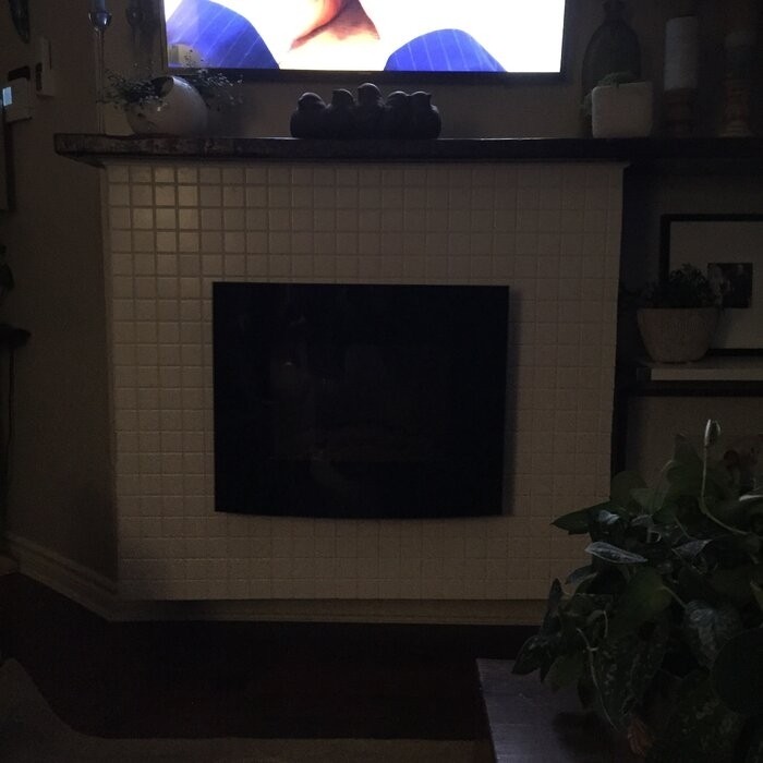 Bartow 25.5'' W Surface Wall Mounted Electric Fireplace