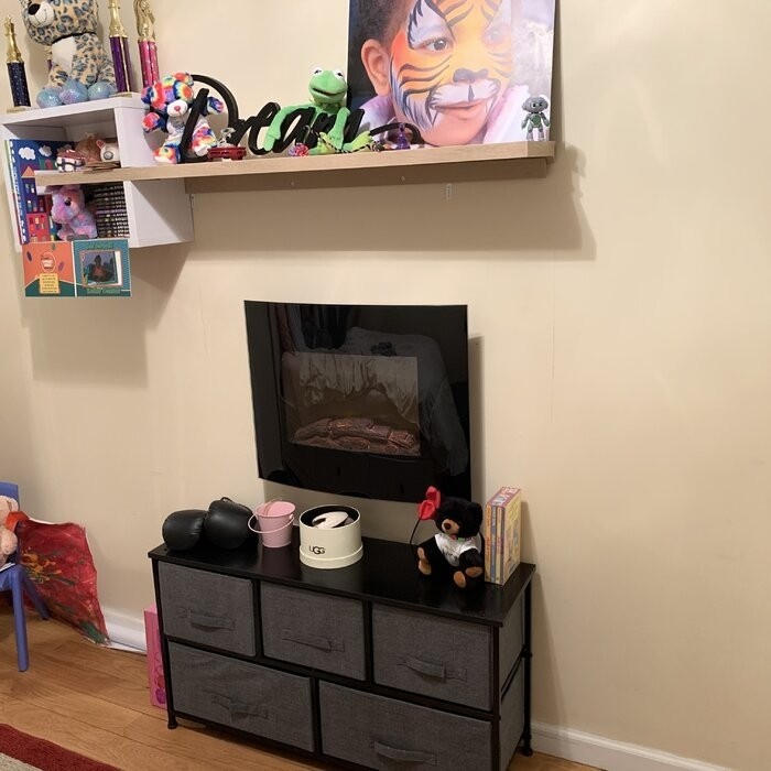 Bartow 25.5'' W Surface Wall Mounted Electric Fireplace