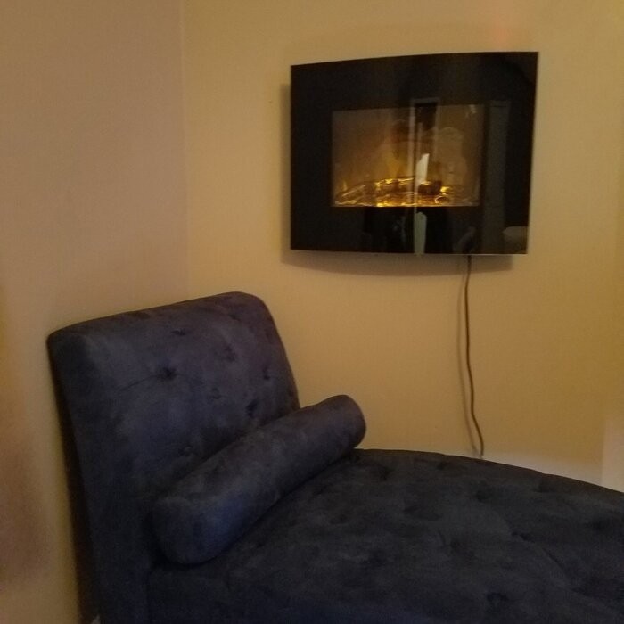 Bartow 25.5'' W Surface Wall Mounted Electric Fireplace