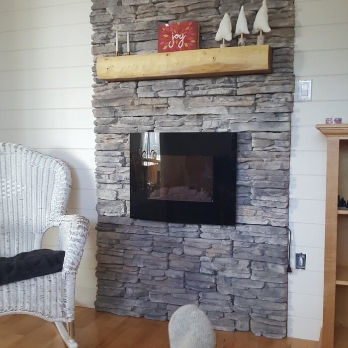 Bartow 25.5'' W Surface Wall Mounted Electric Fireplace
