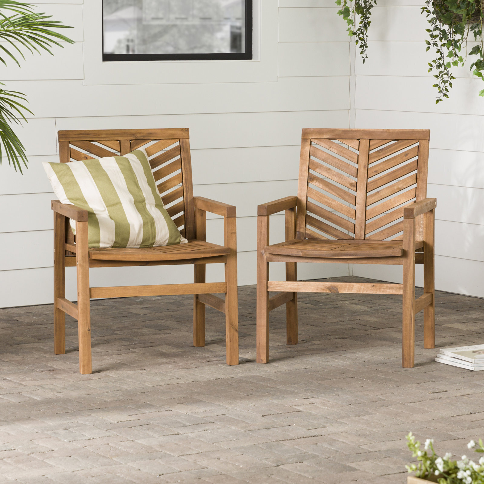 Beautiful solid outdoor armchairs