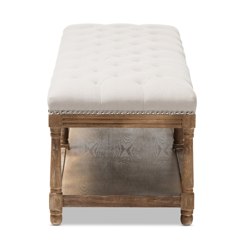 Bem French Country Upholstered Storage Bench