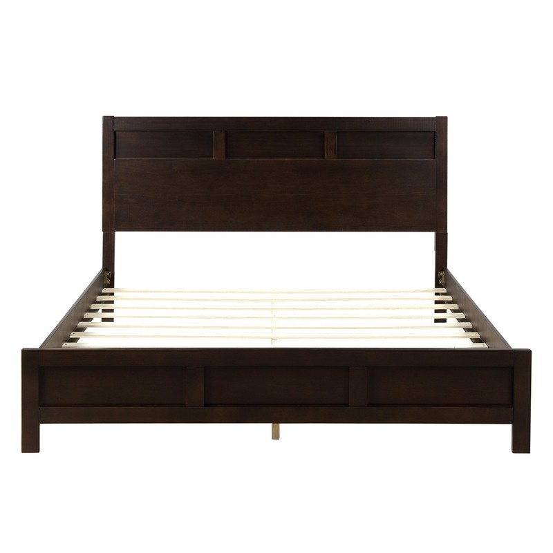 Benfer Bedroom Elegant Furniture 3 Piece Set, Queen Bed + 2 Nightstand, Pine Wood Frame
