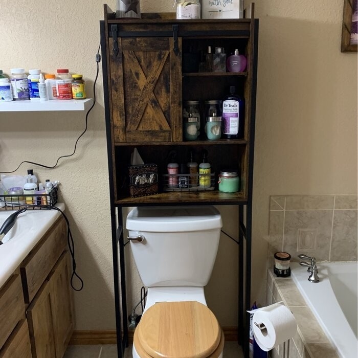 Bergenia 25.2'' W x 66.9'' H x 9.4'' D Over-The-Toilet Storage