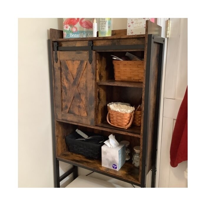 Bergenia 25.2'' W x 66.9'' H x 9.4'' D Over-The-Toilet Storage