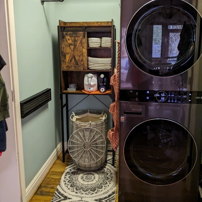 Bergenia 25.2'' W x 66.9'' H x 9.4'' D Over-The-Toilet Storage