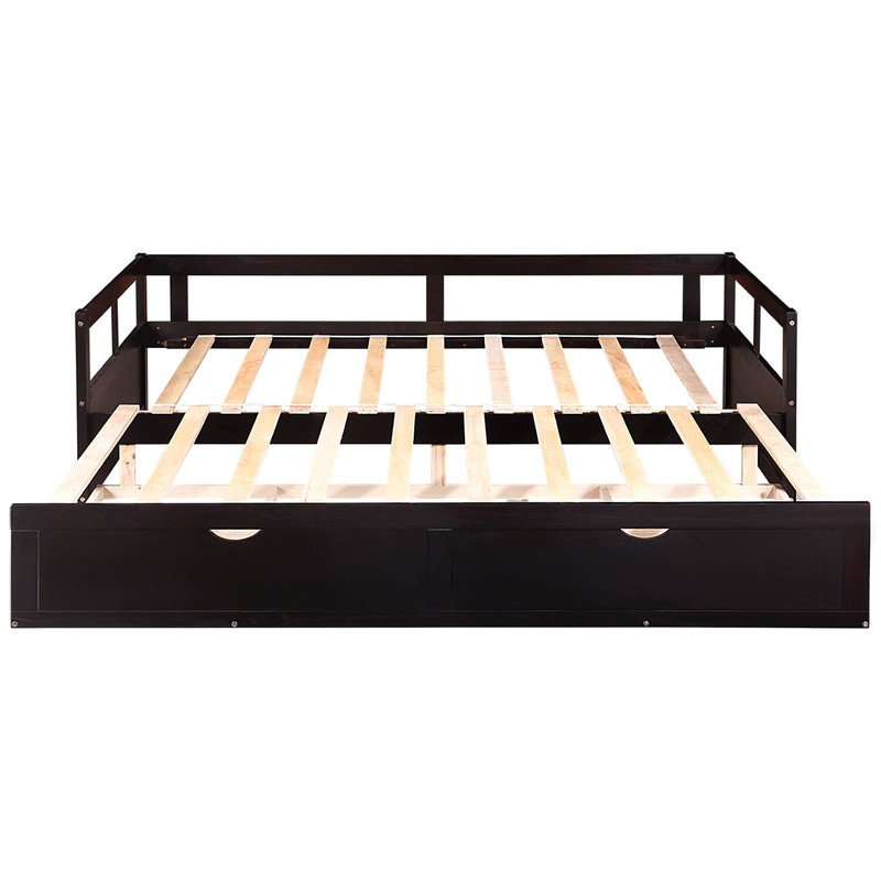Berteau Twin Solid Wood Daybed with Trundle